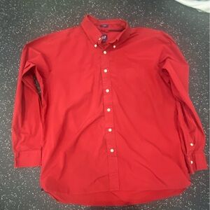 GAP Red Casual Button Down Shirt Size Large